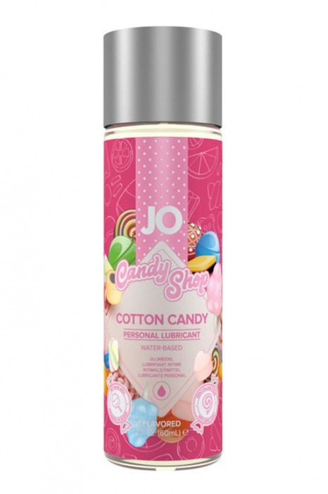 Смазка на водной основе Candy Shop Cotton Candy с ароматом сладкой ваты - 60 мл. - System JO - купить с доставкой в Петрозаводске