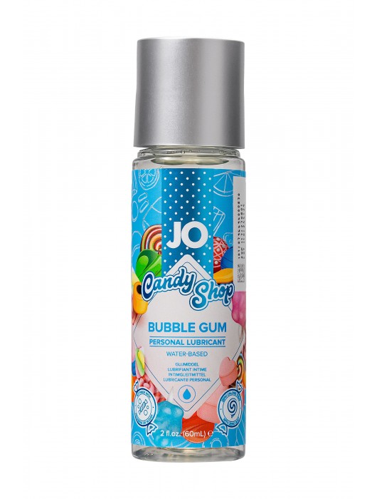 Смазка на водной основе Candy Shop Bubblegum с ароматом жвачки - 60 мл. - System JO - купить с доставкой в Петрозаводске