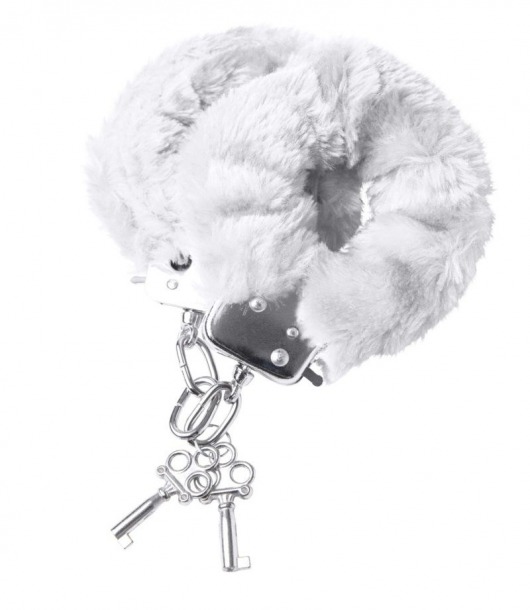 Наручники с белой меховой опушкой - ToyFa - купить с доставкой в Петрозаводске