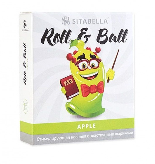 Стимулирующий презерватив-насадка Roll   Ball Apple - Sitabella - купить с доставкой в Петрозаводске
