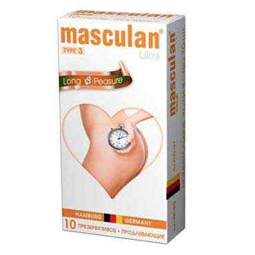 Розовые презервативы Masculan Ultra Long Pleasure с колечками, пупырышками и продлевающим эффектом - 10 шт. - Masculan - купить с доставкой в Петрозаводске