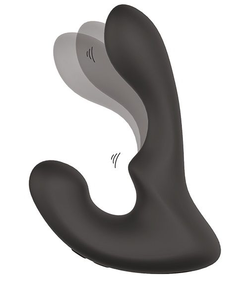Чёрный массажер простаты с 2 моторами BOOTY ROCKER - Dream Toys - в Петрозаводске купить с доставкой