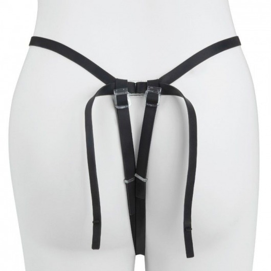 Черный страпон с вибратором Mojo Ghia - Seven Creations - купить с доставкой в Петрозаводске