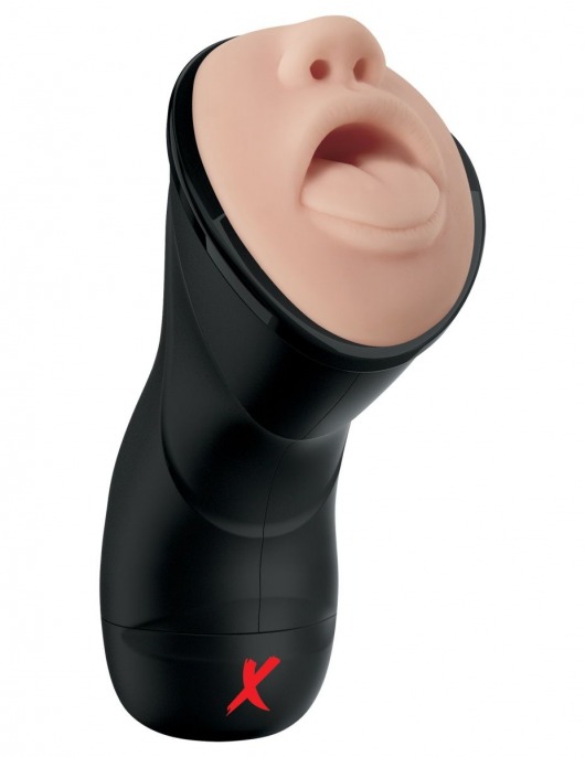 Мастурбатор-ротик Deep Throat Vibrating Stroker - Pipedream - в Петрозаводске купить с доставкой