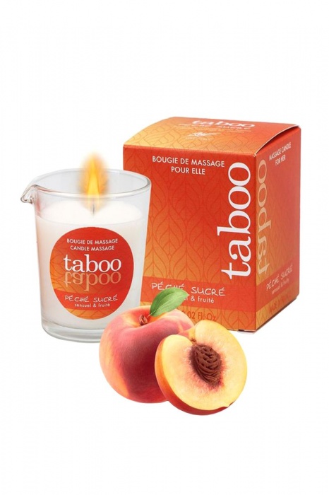 Массажное аромамасло с афродизиаками для женщин RUF Taboo Peche sucre - 60 гр. - RUF - купить с доставкой в Петрозаводске