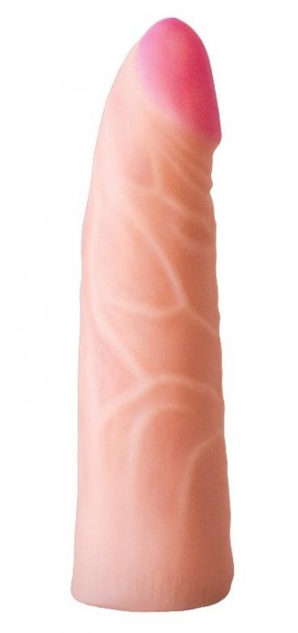 Фаллическая насадка на трусики харнесс - 17,5 см. - LOVETOY (А-Полимер) - купить с доставкой в Петрозаводске