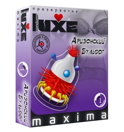 Презерватив LUXE Maxima  Аризонский Бульдог  - 1 шт. - Luxe - купить с доставкой в Петрозаводске