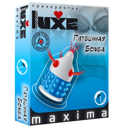Презерватив LUXE Maxima  Глубинная бомба  - 1 шт. - Luxe - купить с доставкой в Петрозаводске