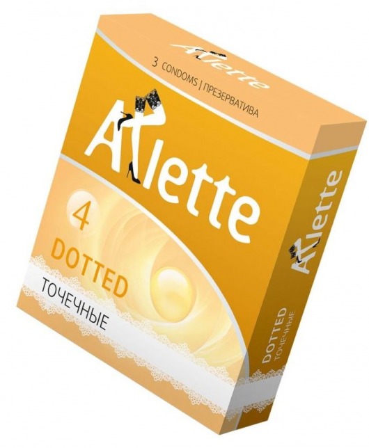 Презервативы Arlette Dotted с точечной текстурой - 3 шт. - Arlette - купить с доставкой в Петрозаводске