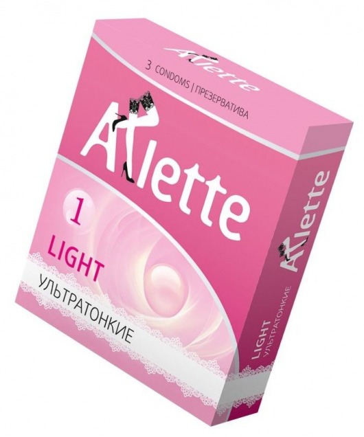 Ультратонкие презервативы Arlette Light - 3 шт. - Arlette - купить с доставкой в Петрозаводске