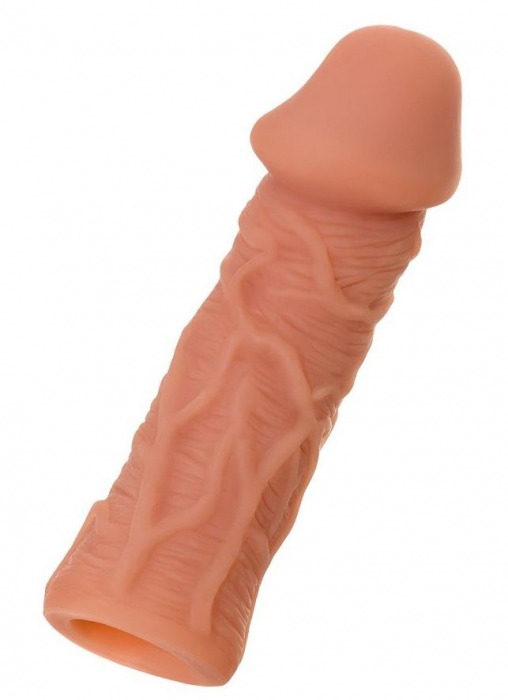 Телесная реалистичная насадка KOKOS Extreme Sleeve 05 с дополнительной стимуляцией - 12,7 см. - KOKOS - в Петрозаводске купить с доставкой