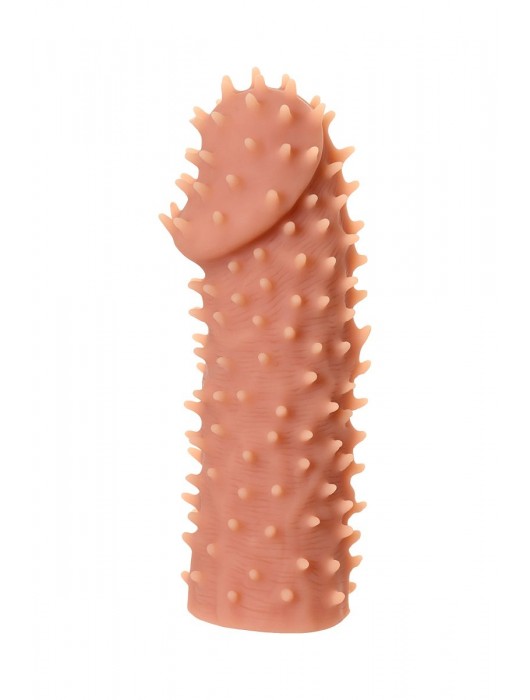 Телесная реалистичная насадка KOKOS Extreme Sleeve 07 с дополнительной стимуляцией - 12,7 см. - KOKOS - в Петрозаводске купить с доставкой