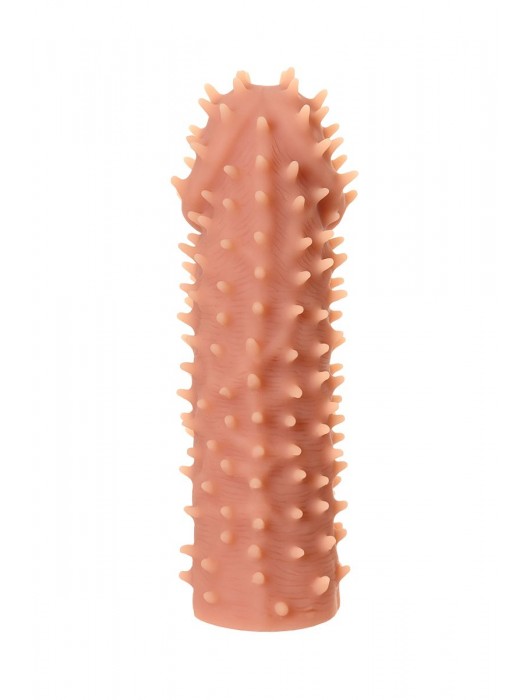 Телесная реалистичная насадка KOKOS Extreme Sleeve 07 с дополнительной стимуляцией - 12,7 см. - KOKOS - в Петрозаводске купить с доставкой