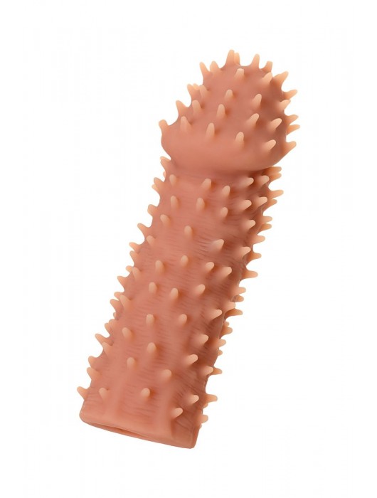 Телесная реалистичная насадка KOKOS Extreme Sleeve 07 с дополнительной стимуляцией - 12,7 см. - KOKOS - в Петрозаводске купить с доставкой