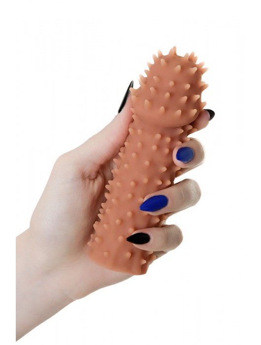 Телесная реалистичная насадка KOKOS Extreme Sleeve 07 с дополнительной стимуляцией - 12,7 см. - KOKOS - в Петрозаводске купить с доставкой