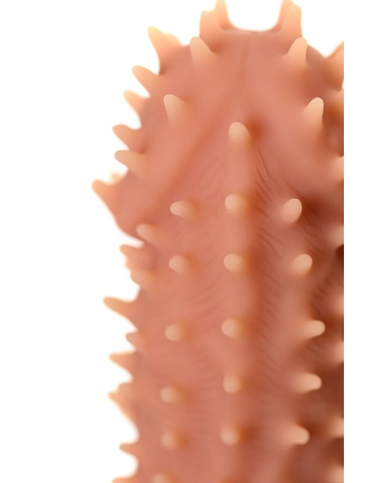 Телесная реалистичная насадка KOKOS Extreme Sleeve 07 с дополнительной стимуляцией - 12,7 см. - KOKOS - в Петрозаводске купить с доставкой