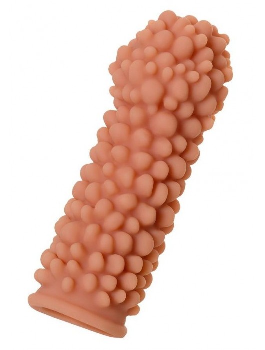 Телесная реалистичная насадка KOKOS Extreme Sleeve 08 с дополнительной стимуляцией - 12,7 см. - KOKOS - в Петрозаводске купить с доставкой