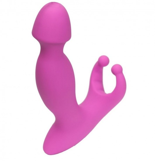 Розовый стимулятор простаты с усиками - 15 см. - 4sexdreaM - в Петрозаводске купить с доставкой
