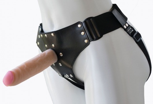 Женский мягкий пояс с насадкой Classic lux-ГЕРЦОГ - 18,2 см. - LOVETOY (А-Полимер) - купить с доставкой в Петрозаводске