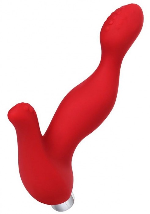 Красный силиконовый вибростимулятор простаты Proman - 12,5 см. - ToyFa - в Петрозаводске купить с доставкой