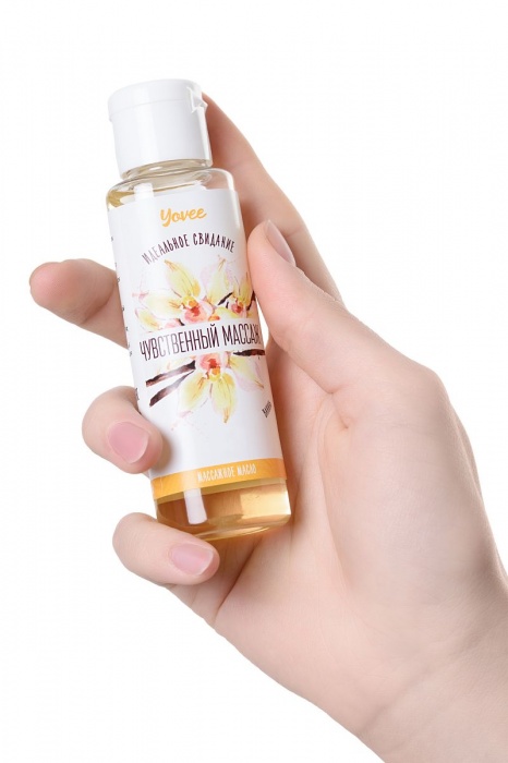 Масло для массажа «Чувственный массаж» с ароматом ванили - 50 мл. - ToyFa - купить с доставкой в Петрозаводске