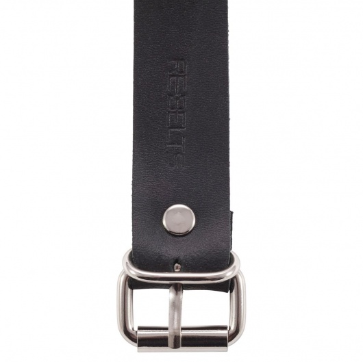 Черный поводок и чокер с кольцом Rada - Rebelts - купить с доставкой в Петрозаводске