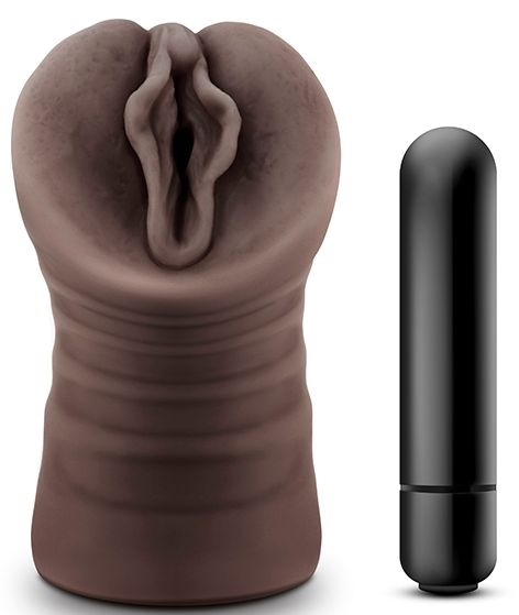Коричневый мастурбатор-вагина Alexis - Blush Novelties - в Петрозаводске купить с доставкой