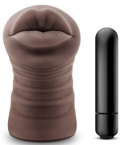 Коричневый мастурбатор-ротик Renee - Blush Novelties - в Петрозаводске купить с доставкой