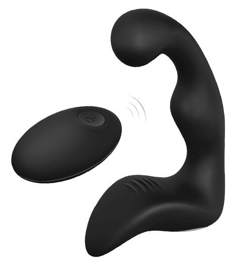 Черный вибромассажер простаты REMOTE BOOTY PLEASER - Dream Toys - в Петрозаводске купить с доставкой