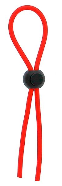 Красное эрекционное лассо с одной бусиной-утяжкой STRETCHY THIN LASSO - Dream Toys - в Петрозаводске купить с доставкой
