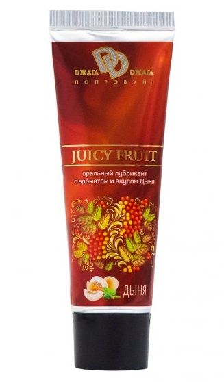 Интимный съедобный лубрикант JUICY FRUIT с ароматом дыни - 30 мл. - БиоМед - купить с доставкой в Петрозаводске