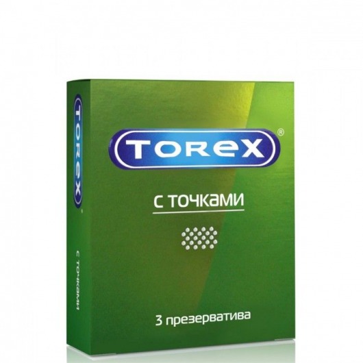 Текстурированные презервативы Torex  С точками  - 3 шт. - Torex - купить с доставкой в Петрозаводске
