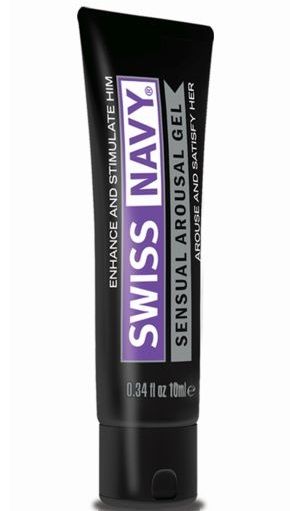 Возбуждающий гель-лубрикант на водной основе Sensual Arousal Lubricant - 10 мл. - Swiss navy - купить с доставкой в Петрозаводске