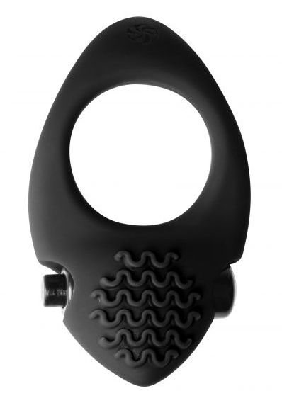 Черное эрекционное виброкольцо Pure Passion Midnight - Lola Games - в Петрозаводске купить с доставкой