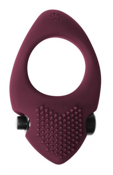 Бордовое эрекционное виброкольцо Pure Passion Sunset - Lola Games - в Петрозаводске купить с доставкой