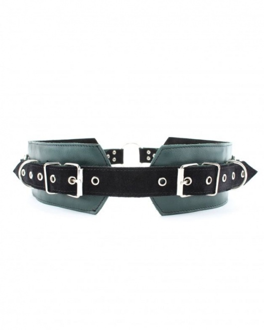 Изумрудный пояс Ladys Arsenal с колечками для крепления - БДСМ Арсенал - купить с доставкой в Петрозаводске