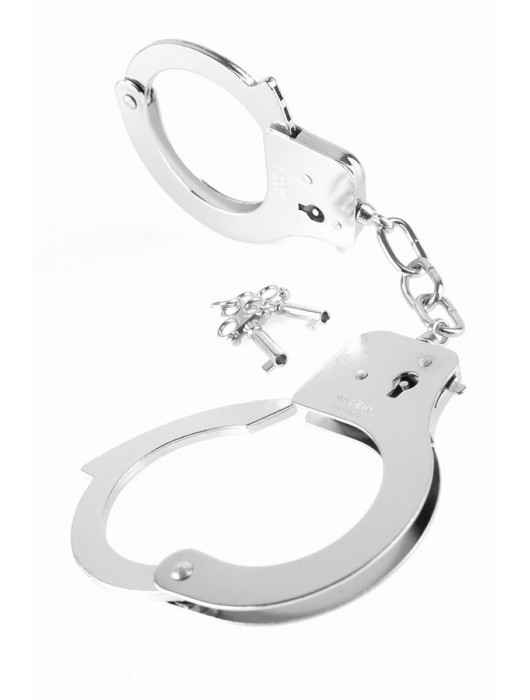 Металлические серебристые наручники Designer Metal Handcuffs - Pipedream - купить с доставкой в Петрозаводске