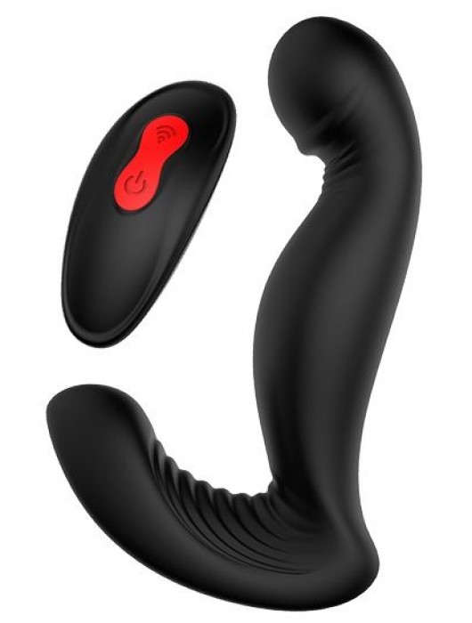 Черный вибромассажер простаты SWIRLING P-PLEASER - Dream Toys - в Петрозаводске купить с доставкой