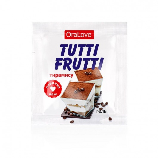 Пробник гель-смазки Tutti-frutti со вкусом тирамису - 4 гр. - Биоритм - купить с доставкой в Петрозаводске