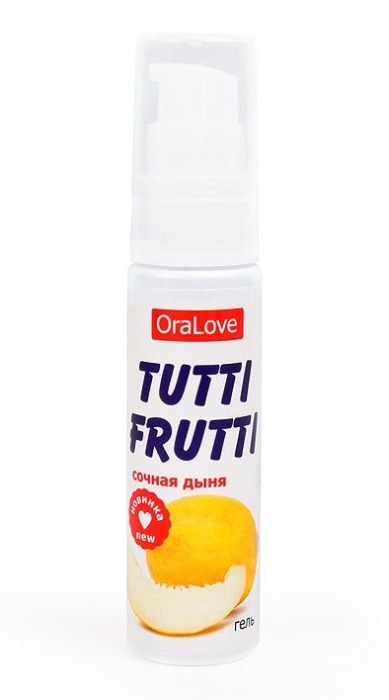 Гель-смазка Tutti-frutti со вкусом сочной дыни - 30 гр. - Биоритм - купить с доставкой в Петрозаводске