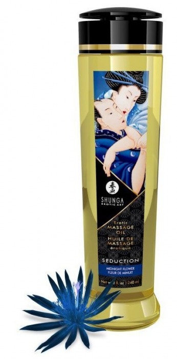 Массажное масло с ароматом ночных цветов Seduction - 240 мл. - Shunga - купить с доставкой в Петрозаводске