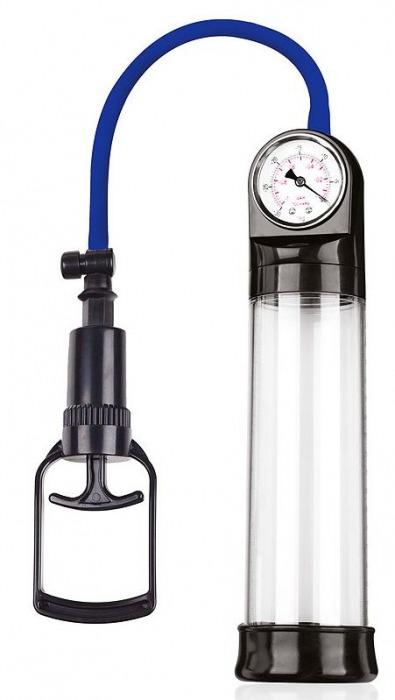 Прозрачная вакуумная помпа Sex Expert с манометром - Sex Expert - в Петрозаводске купить с доставкой