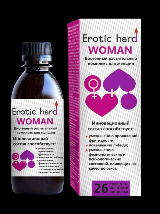 Женский биогенный концентрат для повышения либидо Erotic hard Woman - 250 мл. - Erotic Hard - купить с доставкой в Петрозаводске