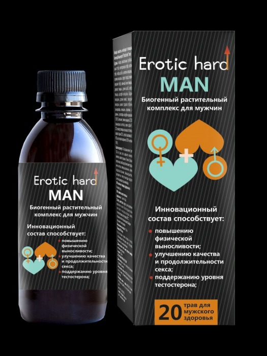 Мужской биогенный концентрат для усиления эрекции Erotic hard Man - 250 мл. - Erotic Hard - купить с доставкой в Петрозаводске
