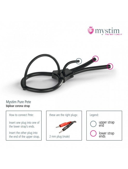 Утяжка под головку для электростимулятора Pure Pete - MyStim - купить с доставкой в Петрозаводске