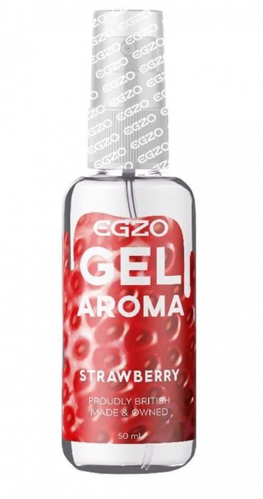 Интимный лубрикант EGZO AROMA с ароматом клубники - 50 мл. - EGZO - купить с доставкой в Петрозаводске