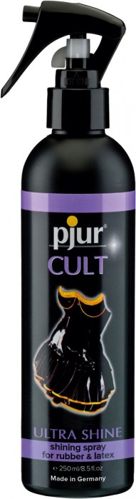 Спрей для ухода за одеждой из латекса pjur CULT Ultra Shine - 250 мл. - Pjur - купить с доставкой в Петрозаводске