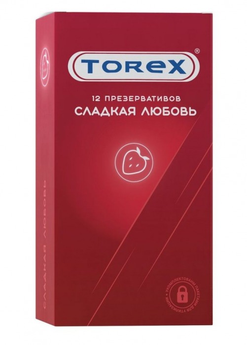 Презервативы Torex  Сладкая любовь  с ароматом клубники - 12 шт. - Torex - купить с доставкой в Петрозаводске