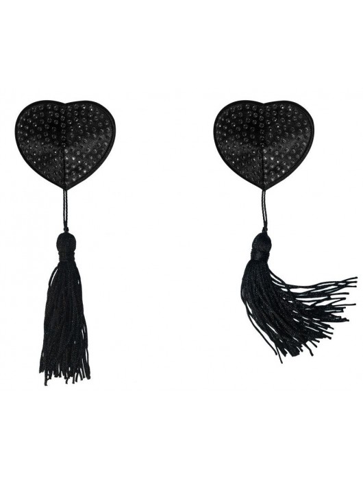 Черные пэстисы-сердечки Evans с кисточками - Lola Lingerie купить с доставкой