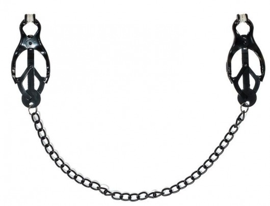 Зажимы на соски Darkside с цепочкой - Lola Games - купить с доставкой в Петрозаводске